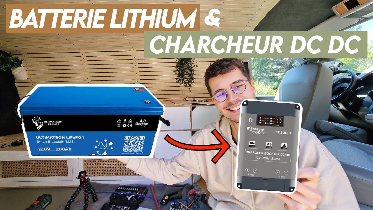 27. Relier batterie moteur et auxiliaire via Chargeur Booster DC DC -  Fourgon van aménagé VW T5 🔋⚡ 