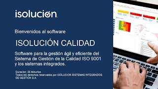 Software Isolucion Calidad, Gestione fácilmente su sistema de gestión Calidad ISO 9001