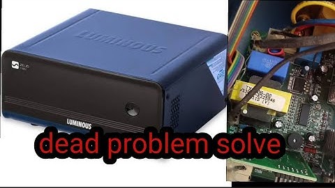 Luminous Zelio 1100va not output input problem solve#viral #video #invo tech Inverter repair