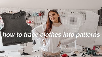 Fashion Design 101 | how to trace your clothes to make patterns!