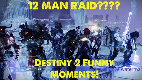 12 Man Raid?! (Destiny 2 Deep Stone Crypt Funny Moments!)