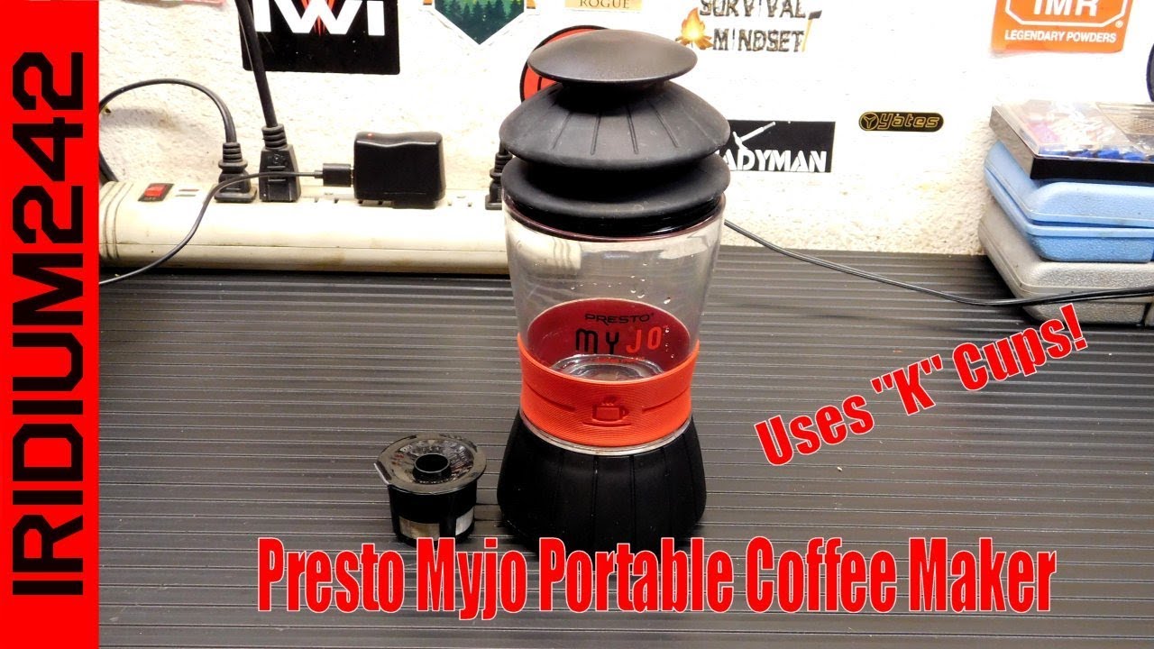 Presto MyJo™, K-Cup Coffee Maker Combo, Fresh Brew Compact Travel Coffee  Brewer, Kuerig K-Cup System, Coffee, Tea