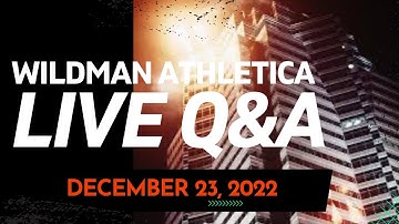Live Q&A December 23, 2022