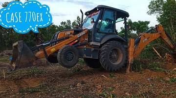 Amazing video!!CASE 770ex backhoe loader working in agri land levelling process||Toys legend