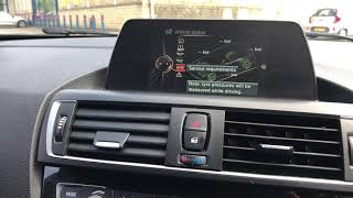 BMW 1 Series How To Check On Board Service History iDrive screenshot 3
