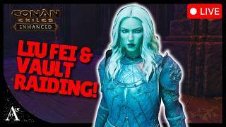 CONAN EXILES UE5 - MEETING LIU FEI & RAIDING VAULTS - DAY 12 - JOIN OUR SERVER