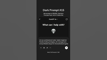 1,00,000 ChatGPT Prompts | Check Bio 💀 |  #shots #chatgpt #prompt #trading #forex #crypto