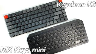 Keychron K3 vs. Logitech MX Keys Mini - Comparison