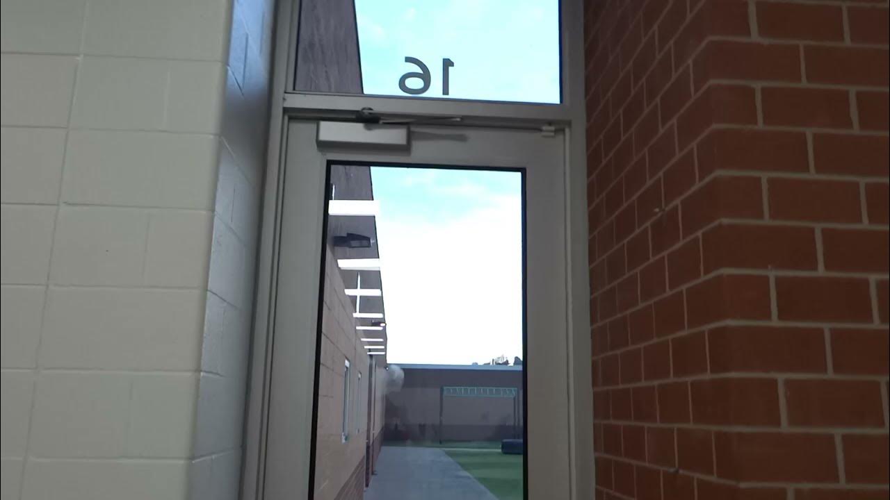 Door Closer Cafeteria Single Door Exit Slamming Dorma 8900 Door