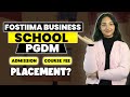Fostiima Business School PGDM Review 🔥| Fees | Placement | ROI | Admission | Scholarship | Placement