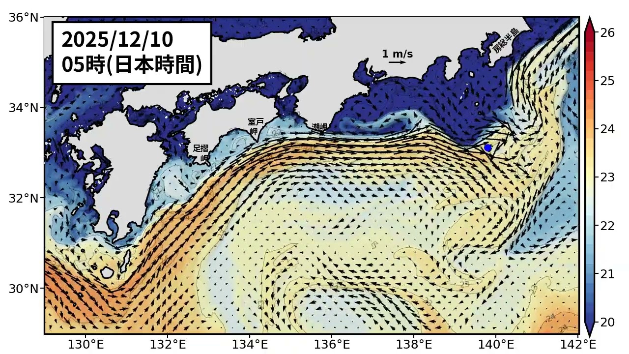 2025年12月17日までの黒潮「短期」予測 (2025年11月27日発表) – 黒潮