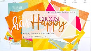 Plan with Me - Choose Happy (Happy Planner)