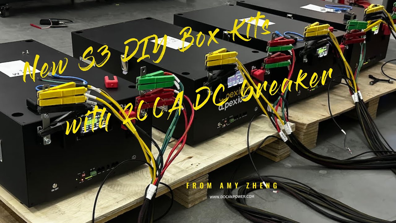Upgraded S3 DIY Box | 200A JK BMS + DC Breaker | Docan Apexium DIY Kit ...