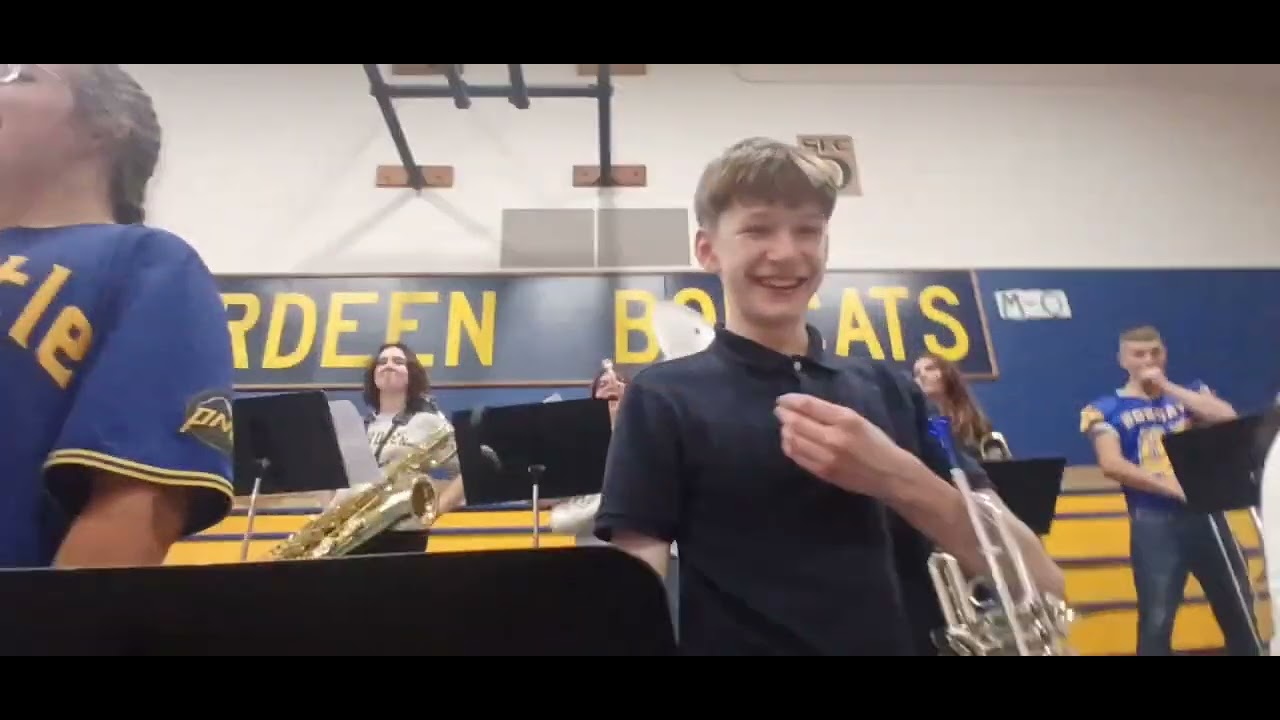 Aberdeen Bobcat Volleyball Game (Pep band)