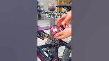 The lightest bike lock #bicycle #bikelock