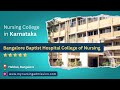 Bangalore baptist hospital nursing college  nursing colleges in bangalore  mynursingadmissioncom