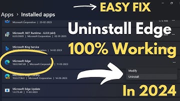 How to Uninstall Microsoft Edge Windows 11 (2024) Uninstall Edge Windows 10