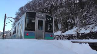 JR東日本E127系100番台長モトA6編成　普通松本2240M　姨捨駅到着