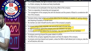 CS EXECUTIVE GROUP 1 DEMO🔴 CLASS 4 COMPANY LAW 🔴 DEC/JUNE 2026 🔴 CA CS HARSH SIR #vgstudyhub