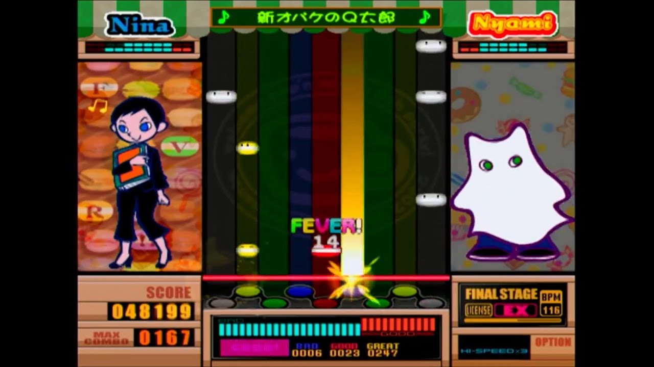 オバQ「新オバケのQ太郎」EX 実況プレイ【ポップン9】 - YouTube