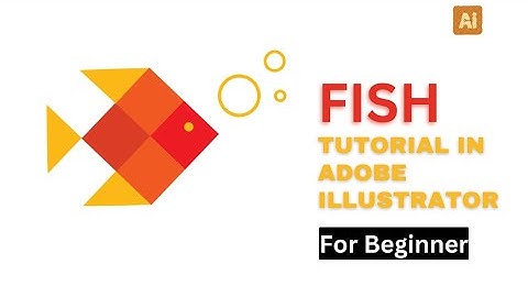 How to draw a Fish in Adobe illustrator | Super easy tutorial for beginners
