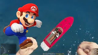 Super Mario jump GTA 5 Online Cayo Perico Heist
