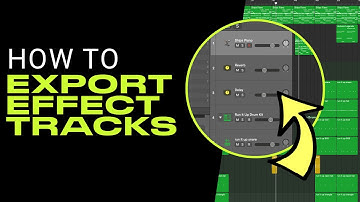 How to EXPORT Individual EFFECT (AUX/BUSS) TRACKS in Logic Pro