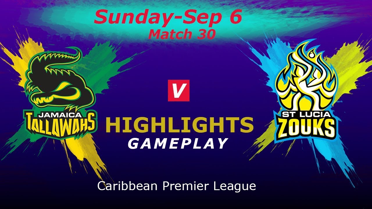 CPL 2020 Match 30th: JT VS SLZ Highlights | Jamaica Tallahwahs vs St Lucia Zouks | Cricket 19 