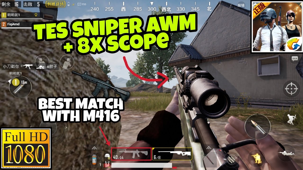 Coba Sniper Terbaik AWM Scope 8x PUBG Mobile Quantum Best Match