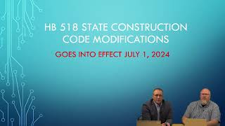 2024 HB 64 and 518 Building Code Amendments