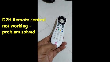 D2H REMOTE Control- Not working problem solved