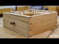 Cutting half blind dovetails  traditional furniture maker