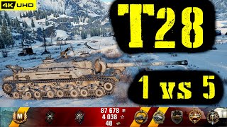 World of Tanks T28 Replay - 8 Kills 4.5K DMG(Patch 1.6.1)