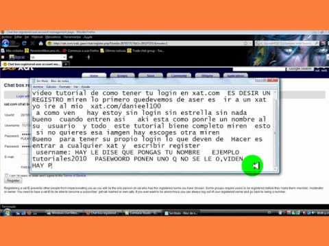 como aser un login en xat.com