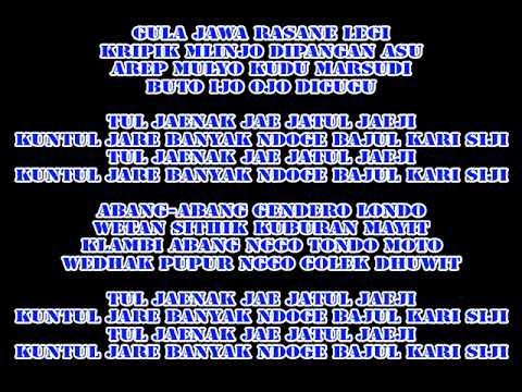 Karaoke TUL JAENAK Didi Kempot Keroncong Asli
