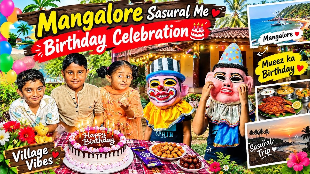 Mangalore Sasural Day 1 Continued Vlog Dasara Costume, Birthday Masti & Authentic Fish Meals 