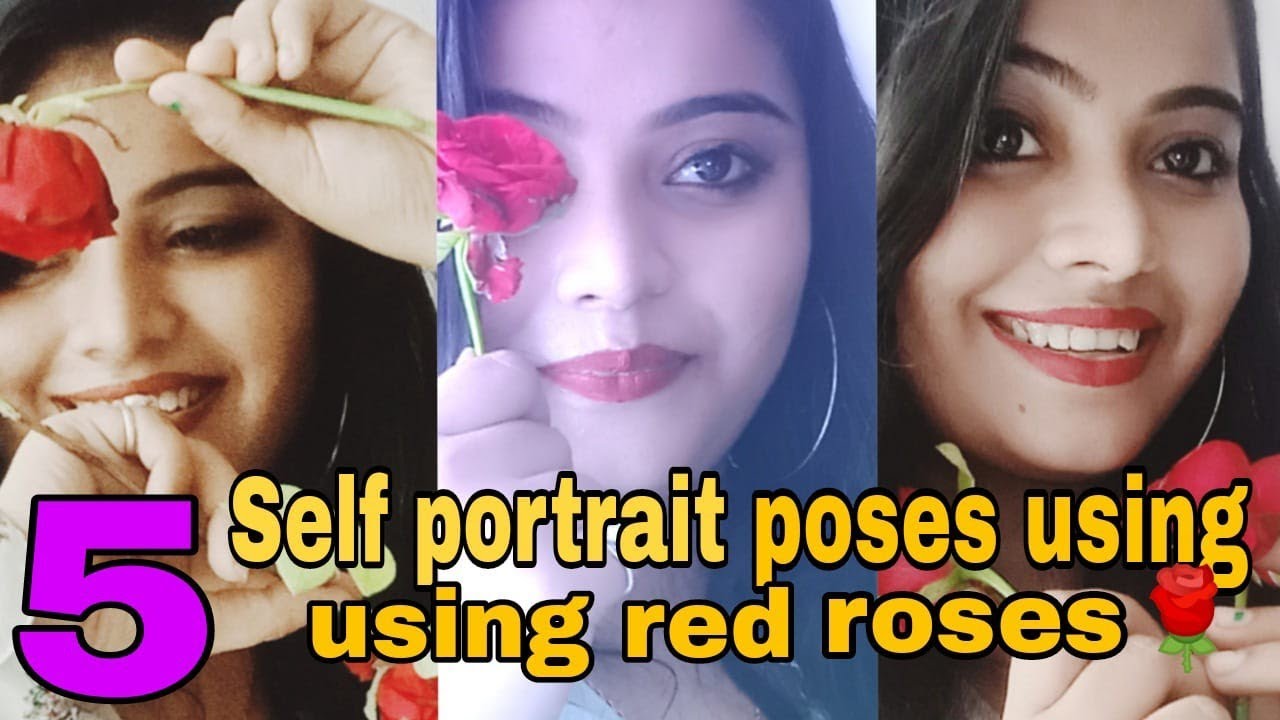 Photoshoot with Red Rose | Portrait photoshoot, Self photography, Photoshoot