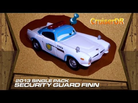 Disney Pixar Cars 2013 diecast Security Guard Finn McMissile 1:55 von Mattel german