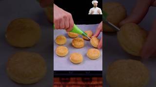 Crispy Puff Pastry Cream Flowers ??#recipe