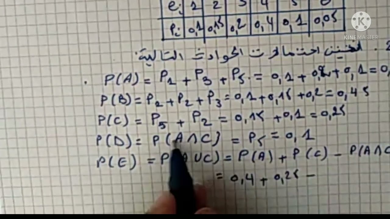 الاحتمالات: تمرين رقم 57 ص 396 من الكتاب المدرسي للرياضيات للسنة الثانية ثانوي شعبة علوم تجربية