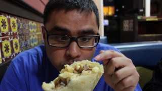 SSB eats the El Grande Burrito at Cotijas