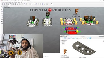 Python CoppeliaSim / V-rep Raspberry- Omni robot design and simulation