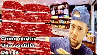 Butchering Course 2' How to Cut a Beef Rib! Beef Short Ribs! How to Cut Ribs