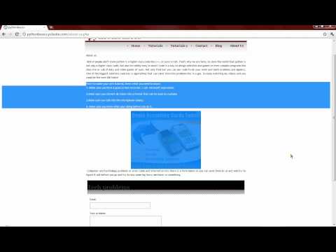 python 3.2 basics  --My website--