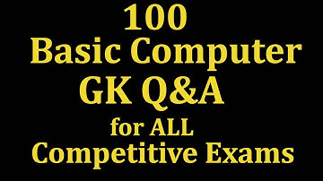 Wat zijn 100 basisvragen over computerkennis? #computergk #gkcomputer #staticgk #computer