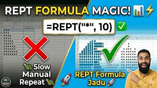 Excel REPT Formula: Create Progress Bars in Seconds! 📊