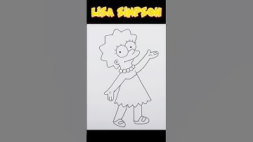 How To Draw Lisa Simpson | THE SIMPSONS #shorts #lisasimpson #drawing #howtodraw #thesimpsons