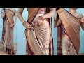 cotton silk saree draping tricks for beginners | step by step cotton silk saree wearing