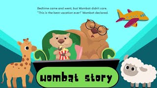 wombat,dad story | Bedtime Stories for Kids | Animated Fairy tales | kids story#a