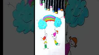 How To Draw Rainbow - Gökkuşağı Nasıl Çizilir 